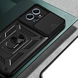 Протиударний чохол для Xiaomi Redmi Note 12 4G бірюзовий зі шторкою, ударостійкий чохол редмі нот 12 4 г, фото 10