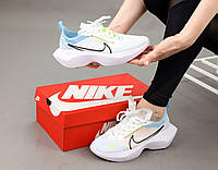 Кроссовки женские Nike Vista Lite White Blue (Синие) кеды Найк Виста на высокой подошве летние сетка Вьетнам