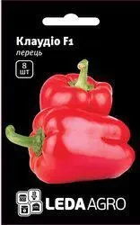Насіння перцю Клаудіо F1, 8 насіння — ранній 72-80 днів, кубовидно-подово-подовжений, червоний, солодкий, LEDAAGRO