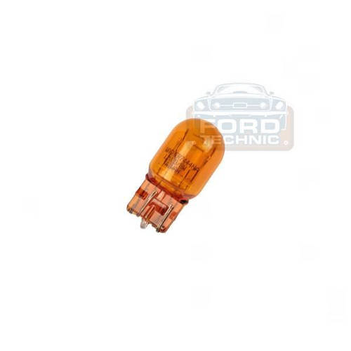 Купить Лампочка поворот + габарит 2-х контактна 12V 21+5W W3x16g ORANGE ...