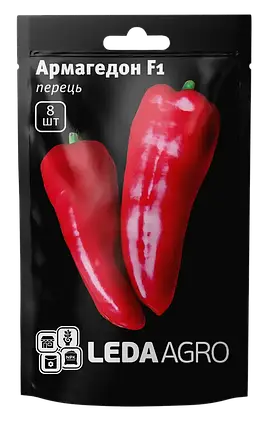 Насіння перцю Армагедон F1, 8 насіння — червоний, солодкий, LEDAAGRO, фото 1