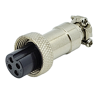 Роз'єм GX12 MIC 324 F кріплення на кабель, 4pin