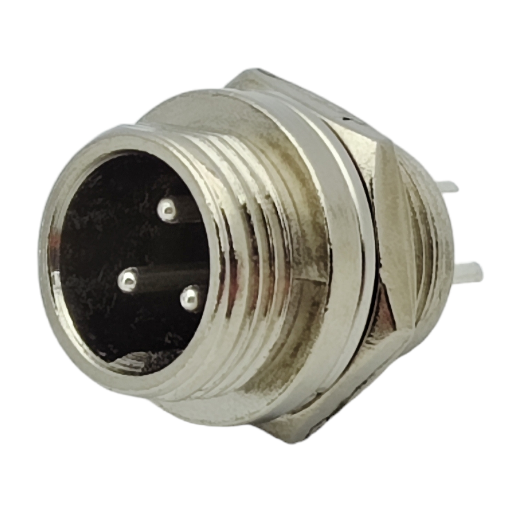 Роз'єм GX12 MIC 333 M кріплення на корпус, 3pin