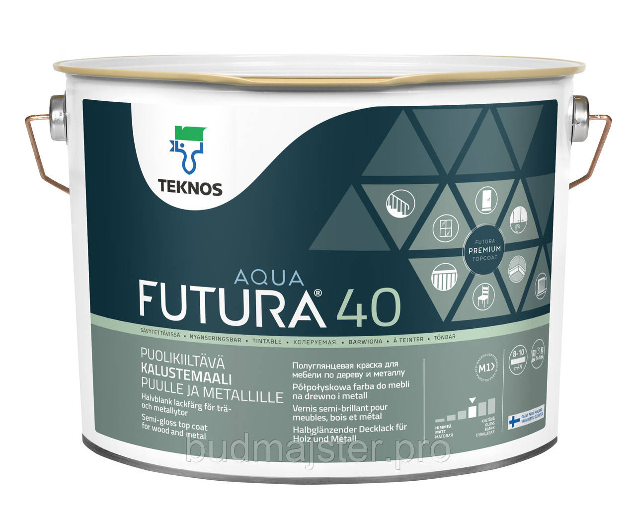 Фарба Teknos FUTURA AQUA 40, 9 л. Б1