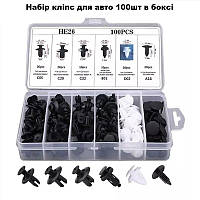 Набір авто кліпс кріплення 100шт для бампера карти дверей кузова салону