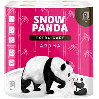 Туалетний папір Сніжна Панда Extra Care Aroma 4 шари 8 рулонів (4820183970657)