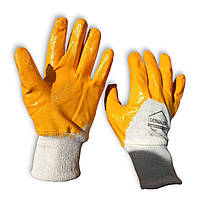 Перчатки рабочие ХБ с нитриловым покрытием, прорезиненные размер №10 (XL)
