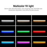 10 Вт Постійне світло LED-метал світловий з пультом — світлодіодний освітлювач Puluz PU460B 10 W (RGB) 3200-5600K, фото 4