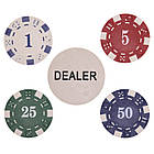 Набір для покера в алюмінієвому кейсі SP-Sport IG-2470 100 фішок із номіналом, фото 7