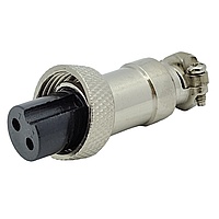 Роз'єм GX12 MIC 322 F кріплення на кабель, 2pin