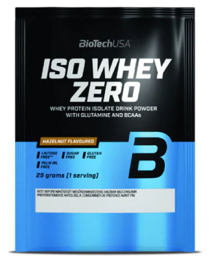 Протеїн Iso Whey Zero BioTech 25 г Лісовий горіх, фото 1