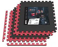Мат-пазл EVA 2cm HS-A020PM - 4 частей красно-черный