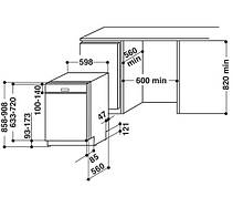 Посудомийна машина Whirlpool WBC 3C26 B, фото 6