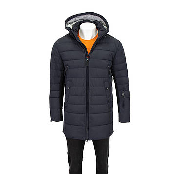 Куртка чоловіча Kings Wind (зимова) 6H12 Т.СИНЯ 100% поліестер. Утеплювач: Біо пух 46(Р)