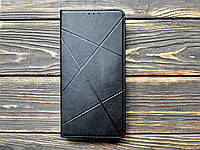 Xiaomi 11T. Книга Business Leather. Чехол-книжка на мобильные устройства. Черный
