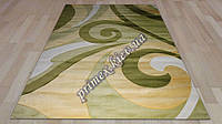 Рельефный прямоугольный ковер Экселент "Улитка", цвет зеленый