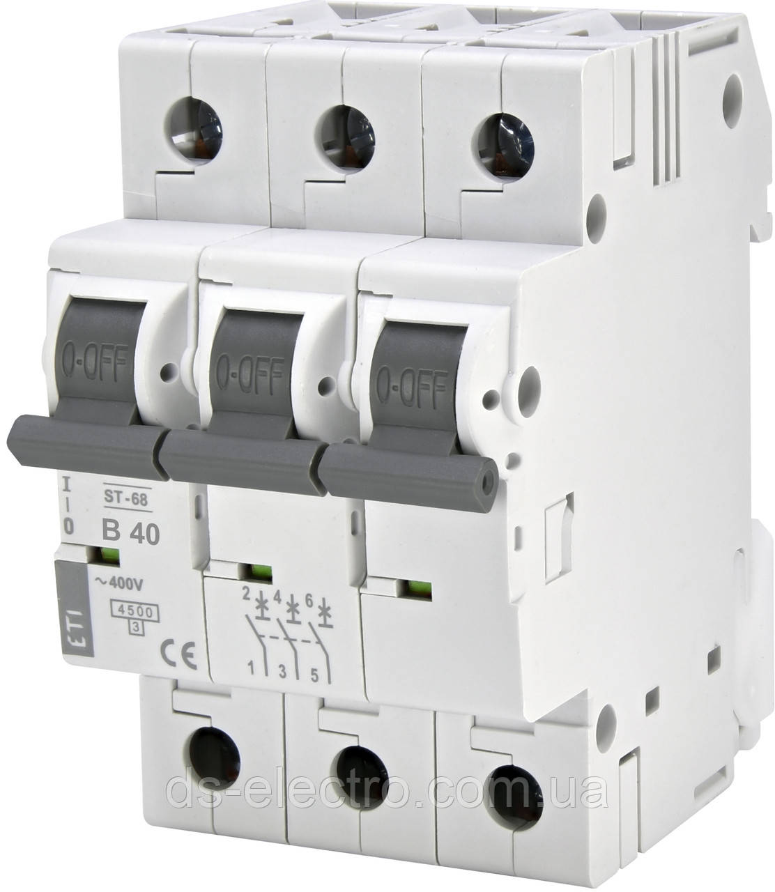 Автоматичний вимикач ST-68 3p B 40А (4,5 kA)