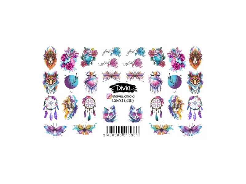 2D Наклейка Слайдер Dia860 (330), Абстракція