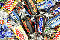 Конфеты Mars, Snickers Twix, Bounty, Milky Way, ассорти, в ассортименте 1 кг