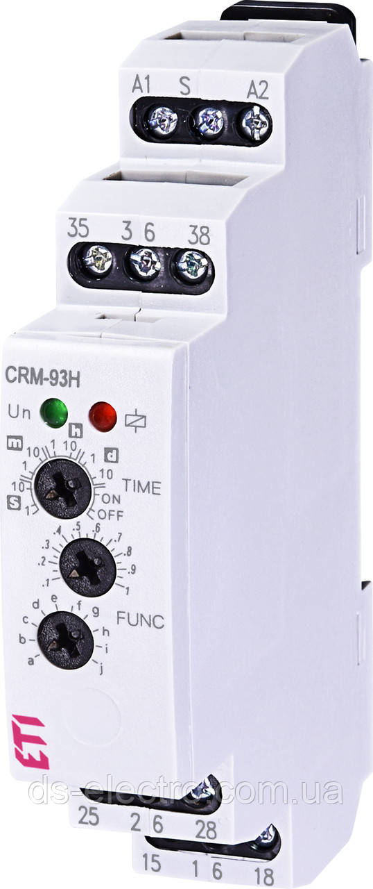 Багатофункціональний реле часу CRM-93 H 230V (3x8A_AC1)