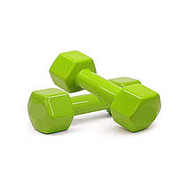 Гантелі вінілові для фітнесу гантелі гантелі спортивні нерозбірні фітнес гантелі вініл Newt Vinyl 2 шт по 3 кг, фото 2