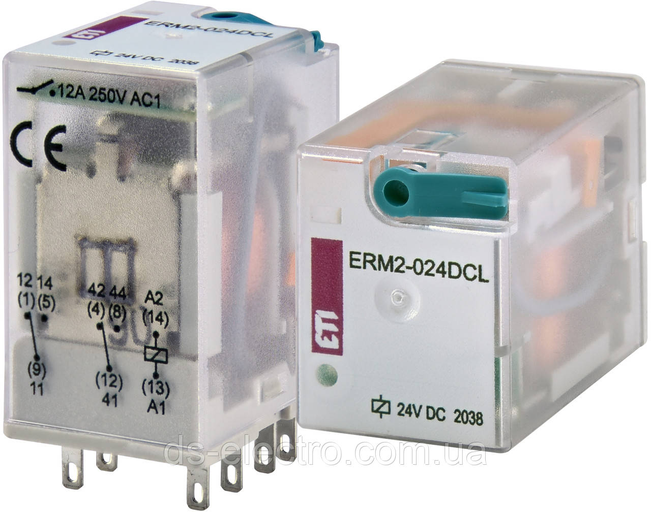 Електромеханічне Реле ERM2-024DCL 2p