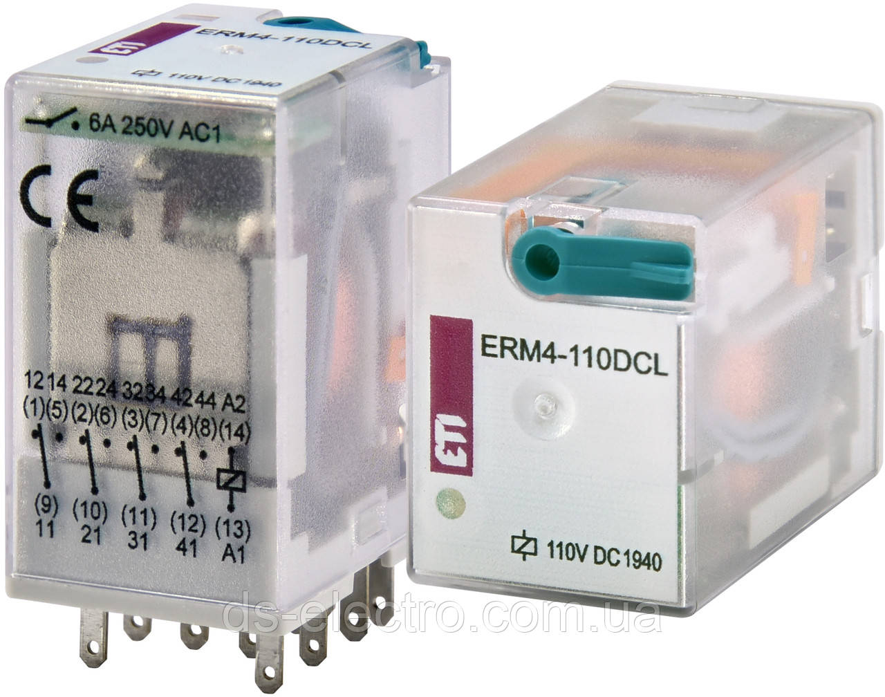 Електромеханічне Реле ERM4-110 DCL 4p