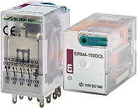 Реле электромеханическое ERM4-110 DCL 4p