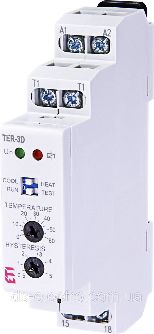 Термостат TER-3 D (0...+60) AC/DC 24-240 AC/DC (1x16A_AC1)