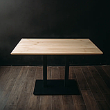 Прямокутний стіл "Серія 5" з натурального дерева зі зрізом, фото 2