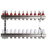 Коллектор для системы отопления ECO TECHNOLOGY 11 контуров 1"/3/4" 001D 000022685