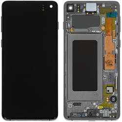 Дисплей Samsung Galaxy S10 SM-G973 OR 100% (Service Pack) with frame Black