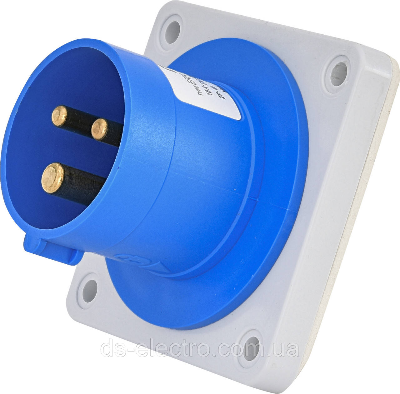 Вилка вбудована ERR-1632 IP44 (16A, 230V, 2P+PE)
