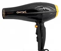 Фен для укладки волос Gemei GM-1780 Термостойкий Черный
