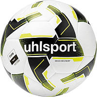 Мяч футбольный Uhlsport SOCCER PRO SYNERGY бело-черно-желтый 1001719 01 Размер 5