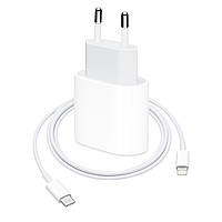 Комплект быстрой зарядки для iPhone, Адаптер питания 20W с кабелем USB-C - Lightning