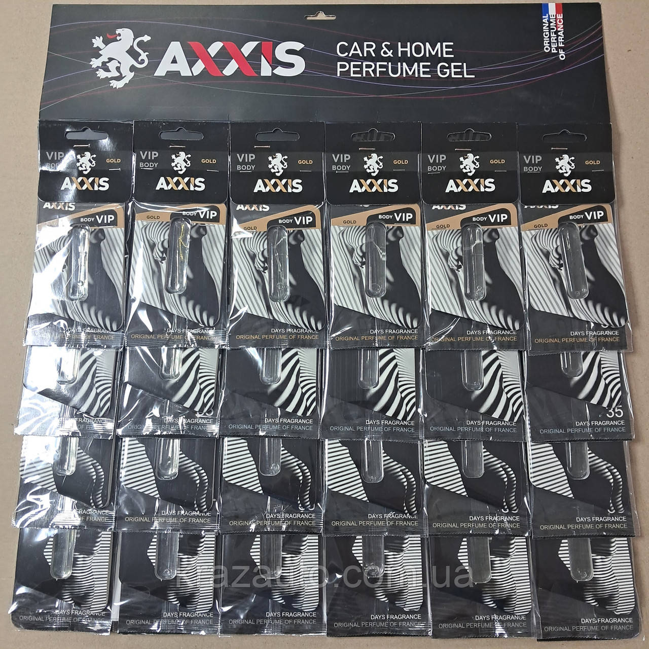 Ароматизатор AXXIS "MIX DROP" на планшете 24шт (4 аромата) AX-2141, фото 1