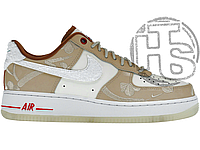 Женские кроссовки Nike Air Force 1 Low 07 Chinese Year of the Rabbit Beige White FD4341-101