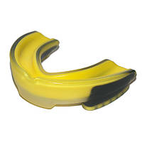 Капа боксерська POWER MG-006-ПЖЧ прозоро-жовто-чорна