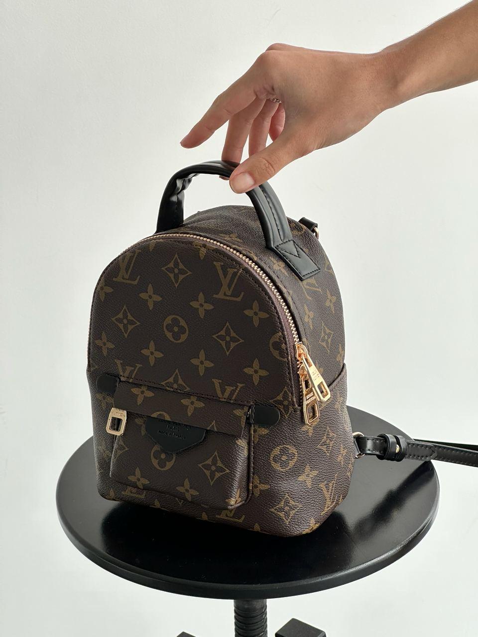 Жіночий стильний рюкзак Louis Vuitton Mini (коричневий) AS161 красивий міський місткий Луї Вітон