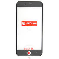Скло дисплея IPhone 8 Plus (5.5") для переклеювання з рамкою та OCA Black