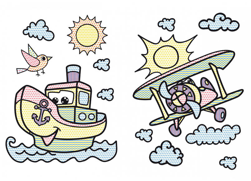 Книжка для дітей "Великі водяні розмальовки+розвивальні завдання. Транспорт" | Кристал Бук, фото 2