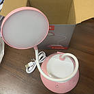 LED лампа настільна з акумулятором TITANUM TLTF-022P 7W 3000-6500K USB рожева, фото 3