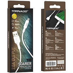 Кабель Micro USB TORNADO TX8 (1m / 2.4A) White