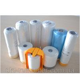 Автомобільна малярська плівка з клейкою стрічкою, розмір 1800 mm x 12,5m