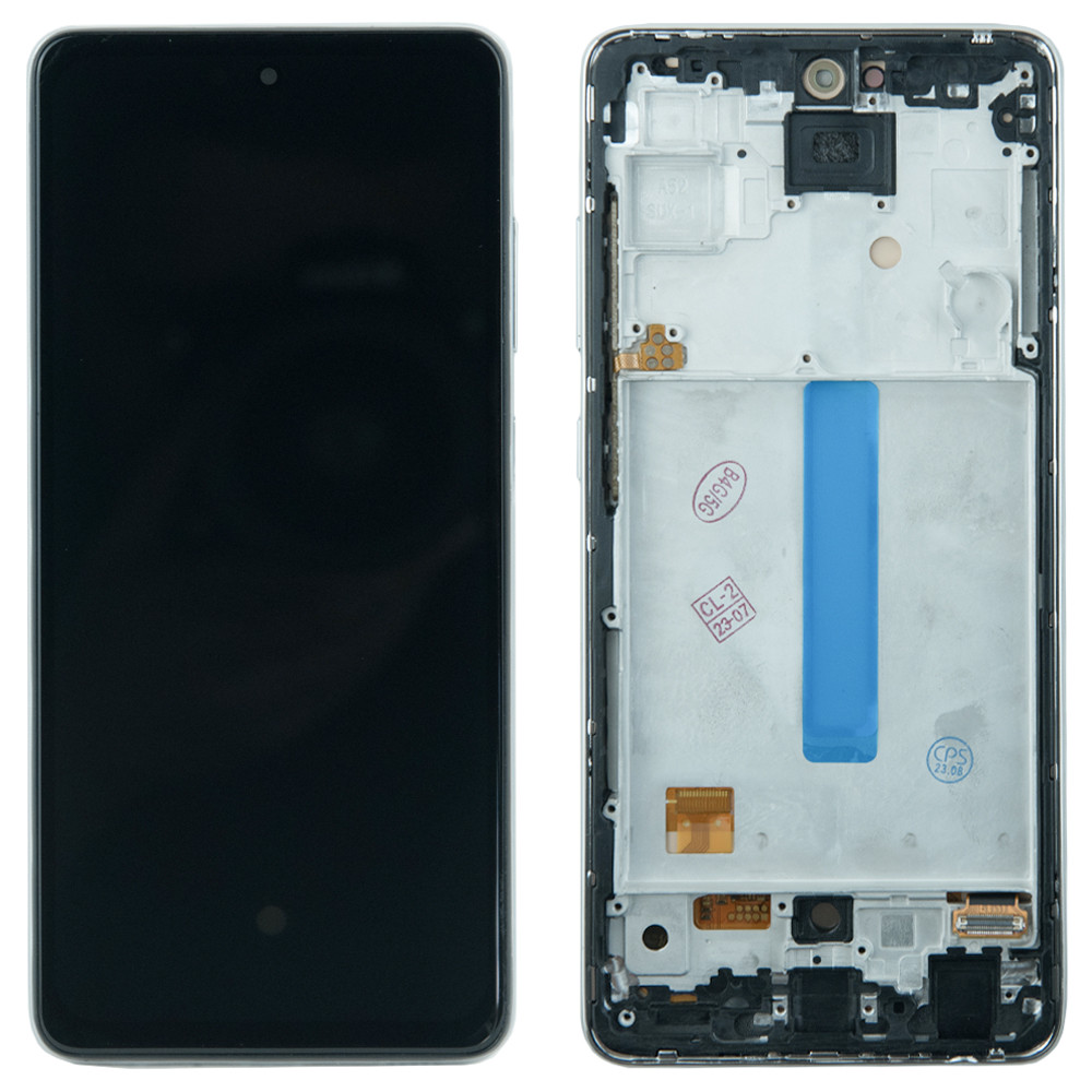 Дисплей Samsung Galaxy A52 SM-A525 / SM-A526 / A52S SM-A528 OLED with frame White (6.43" LCD), фото 1