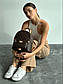 Жіночий стильний рюкзак Louis Vuitton (коричневий) AS159 красивий міський місткий Луї Вітон, фото 4