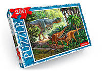 Пазлы детские "Динозавры" 330х230 мм 260 элементов