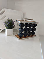 Набір для спецій на підставці Perfect 12 БАНОЧІК НА ПІДСТАВКІ, фото 4