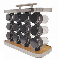 Набір для спецій на підставці Perfect 12 БАНОЧІК НА ПІДСТАВКІ, фото 7